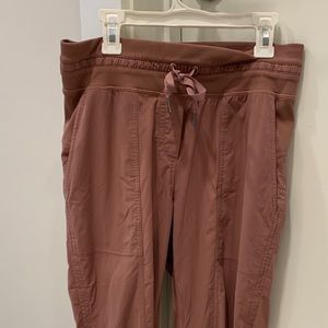 Dance Studio Crop Joggers - Red Dust Color